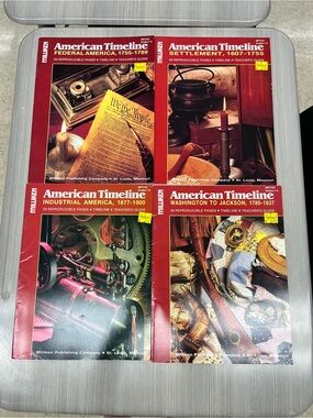 Set of 4 Milliken American Timeline History Workbooks